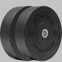 STRONGLAB - HEAVY DUTY CROSSTRAINING RUBBER BUMPER PLATE PAIR - LEDOBHATÓ SÚLYTÁRCSA PÁRBAN - 2 x 20 KG