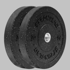 STRONGLAB - HEAVY DUTY CROSSTRAINING RUBBER BUMPER PLATE PAIR - LEDOBHATÓ SÚLYTÁRCSA PÁRBAN - 2 x 10 KG