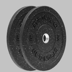 STRONGLAB - HEAVY DUTY CROSSTRAINING RUBBER BUMPER PLATE PAIR - LEDOBHATÓ SÚLYTÁRCSA PÁRBAN - 2 x 5 KG