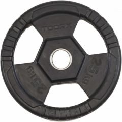 TOORX FITNESS - OLYMPIC RUBBER WEIGHT PLATE - GUMÍROZOTT OLIMPIAI SÚLYTÁRCSA - 25 KG