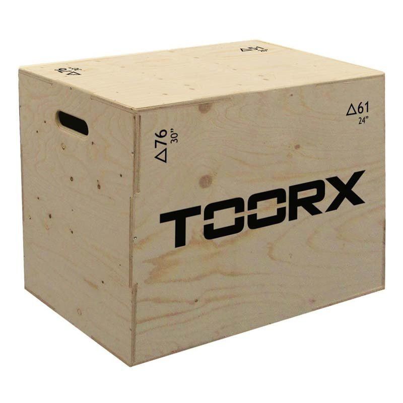 TOORX FITNESS - PLYO BOX LARGE - NAGYMÉRETŰ PLIOMETRIKUS DOBOZ FÁBÓL - 51x61x76 CM
