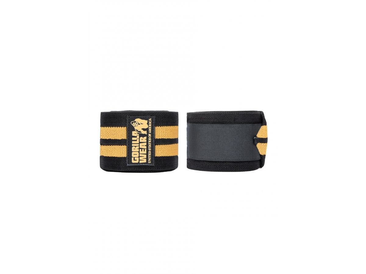 GORILLA WEAR - KNEE WRAPS - TÉRDBANDÁZS - FEKETE/ARANY - 200 CM