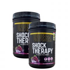 UNIVERSAL NUTRITION - SHOCK THERAPY - ERŐTELJES SEJTTÉRFOGAT NÖVELŐ, ENERGIZÁLÓ ÉS KONCENTRÁCIÓ FOKOZÓ KOMPLEX INTENZÍV EDZÉSEKHEZ - 2 x 840 G