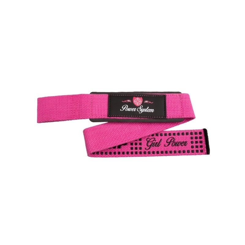 POWER SYSTEM - LIFTING STRAPS G POWER-PINK PS 3420 - FITNESS EDZŐHEVEDER PINK