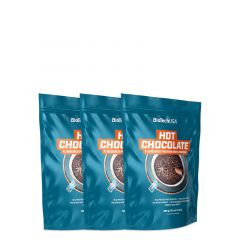 BioTech USA - HOT CHOCOLATE - FEHÉRJE TARTALMÚ FORRÓCSOKI ITALPOR - 3 X 450 G