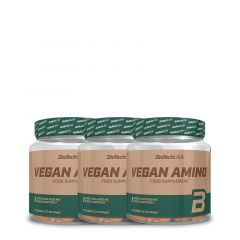 BioTech USA - VEGAN AMINO - VEGÁN ÉTREND-KIEGÉSZÍTŐ - 3 X 300 TABLETTA