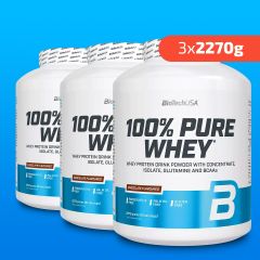 BioTech USA - 100% PURE WHEY- 3 x 2270 G