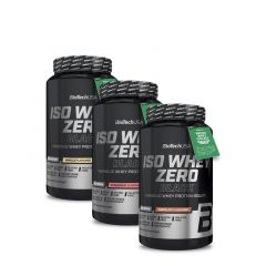 BioTech USA - ISO WHEY ZERO BLACK TEJSAVÓFEHÉRJE - IZOLÁTUM ALAPÚ - 3 X 908 G