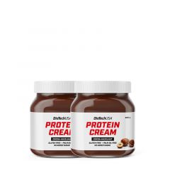 BioTech USA - PROTEIN CREAM - KAKAÓ-MOGYORÓ ÍZŰ KRÉM - 2 X 400 G