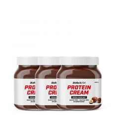 BioTech USA - PROTEIN CREAM - KAKAÓ-MOGYORÓ ÍZŰ KRÉM - 3 X 400 G