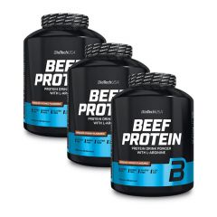 BioTech USA - BEEF PROTEIN - PROTEIN DRINK POWDER - 3 X 1816 G