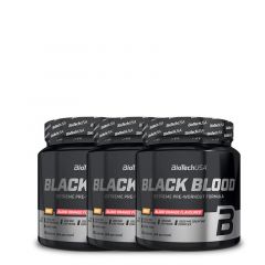 BioTech USA - BLACK BLOOD NOX+ - EDZÉS ELŐTTI ITALPOR - 3 X 330 G