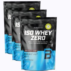 BioTech USA - ISO WHEY ZERO PREMIUM WHEY PROTEIN ISOLATE - 3 X 454 G