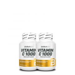 BioTech USA - VITAMIN C 1000 - ENHANCED WITH BIOFLAVONOIDS AND ROSE HIPS - 2 X 30 TABLETTA