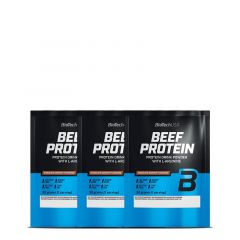 BioTech USA - BEEF PROTEIN - PROTEIN DRINK POWDER - 3 X 30 G