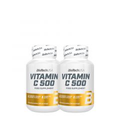 BioTech USA - VITAMIN C 500 RÁGÓTABLETTA - 2 X 120 TABLETTA