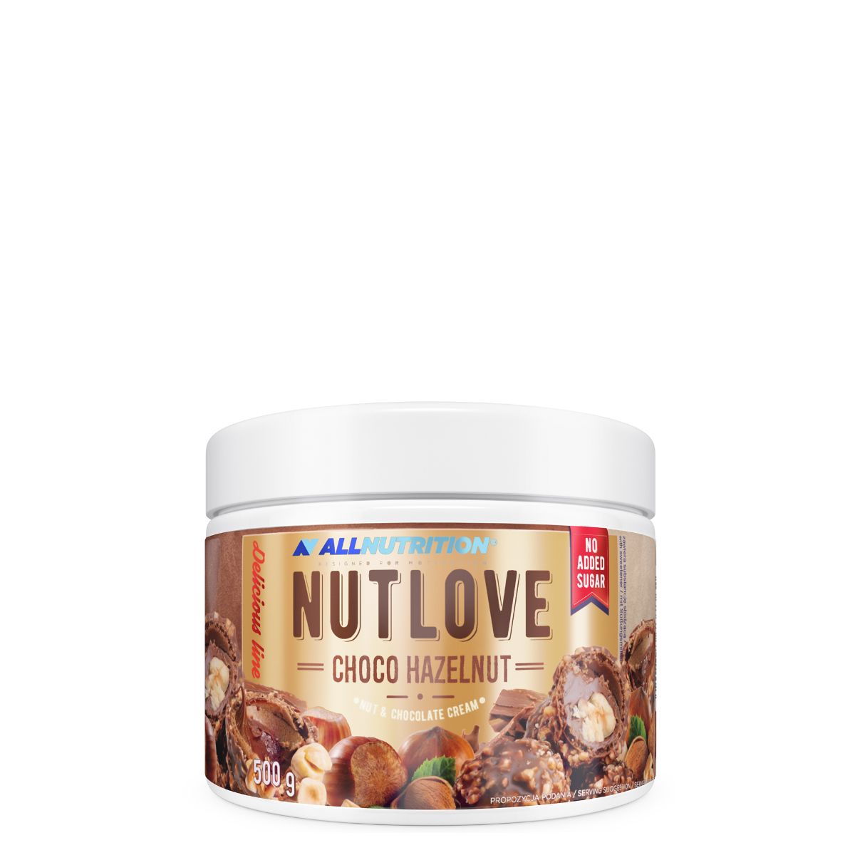 ALLNUTRITION - NUTLOVE CHOCO HAZELNUT - NUT & CHOCOLATE CREAM - 500 G
