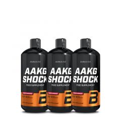 BioTech USA - AAKG SHOCK - EDZÉS ELŐTTI ITAL - 3 X 1000 ML