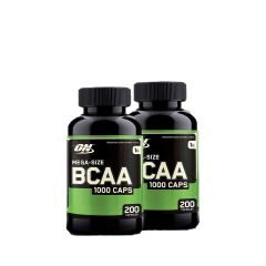 OPTIMUM NUTRITION - BCAA 1000 CAPS - BRANCHED CHAIN AMINO ACIDS - 2 X 200 KAPSZULA