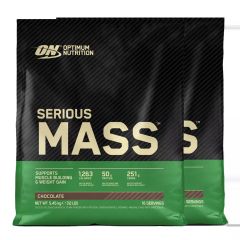 OPTIMUM NUTRITION - SERIOUS MASS - WEIGHT GAIN SUPPLEMENT - 2 X 5455 G