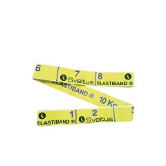 SVELTUS - ELASTIBAND YELLOW 10 KG + QR CODE - FITNESZ ERŐSÍTŐ GUMI - 10 KG ELLENÁLLÁS - SÁRGA