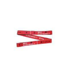 SVELTUS - ELASTIBAND RED 10 KG + QR CODE -  FITNESZ ERŐSÍTŐ GUMI - 10 KG ELLENÁLLÁS - PIROS