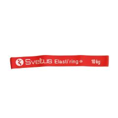 SVELTUS - ELASTI RING RED 10 KG + QR CODE - ALAKFORMÁLÓ GUMISZALAG - PIROS, KÖZEPES
