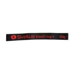 SVELTUS - ELASTI RING BLACK 15 KG + QR CODE - ALAKFORMÁLÓ GUMISZALAG - FEKETE, ERŐS