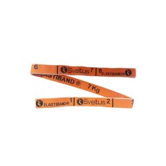 SVELTUS -  ELASTIBAND ORANGE 7 KG  -  ERŐSÍTŐ GUMISZALAG - 7 KG ELLENÁLLÁS - NARANCS