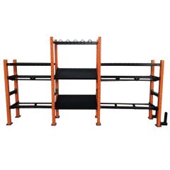 SVELTUS - STATION RACK - TÖBBFUNKCIÓS MULTI ÁLLVÁNY - MINDEN EDZŐTERMI TARTOZÉK SZÁMÁRA