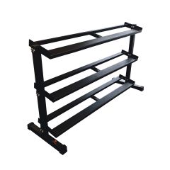 SVELTUS - DUMBBELLS RACK PRO - PROFESSZIONÁLIS KÉZI SÚLYZÓ TARTÓ ÁLLVÁNY, HÁROMSZINTES