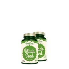 GREENFOOD NUTRITION - BLACK SEED 750 MG - KONCENTRÁLT FEKETE KÖMÉNY KIVONAT NIGELLA SATIVA GYÓGYNÖVÉNYBŐL - 2x90 KAPSZULA