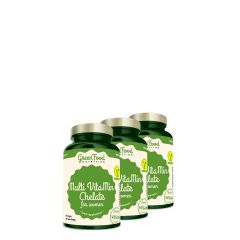 GREENFOOD NUTRITION - MULTI VITAMIN CHELATE FOR WOMEN - KIVÁLÓ FELSZÍVÓDÁSÚ MULTIVITAMIN NŐKNEK - 3x60 KAPSZULA