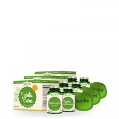 GREENFOOD NUTRITION - JOINTS CARE + PILLBOX - ÍZÜLETVÉDŐ ÉS BŐRTÁPÁLÓ CSOMAG AJÁNDÉK KAPSZULATARTÓVAL - 3 CSOMAG