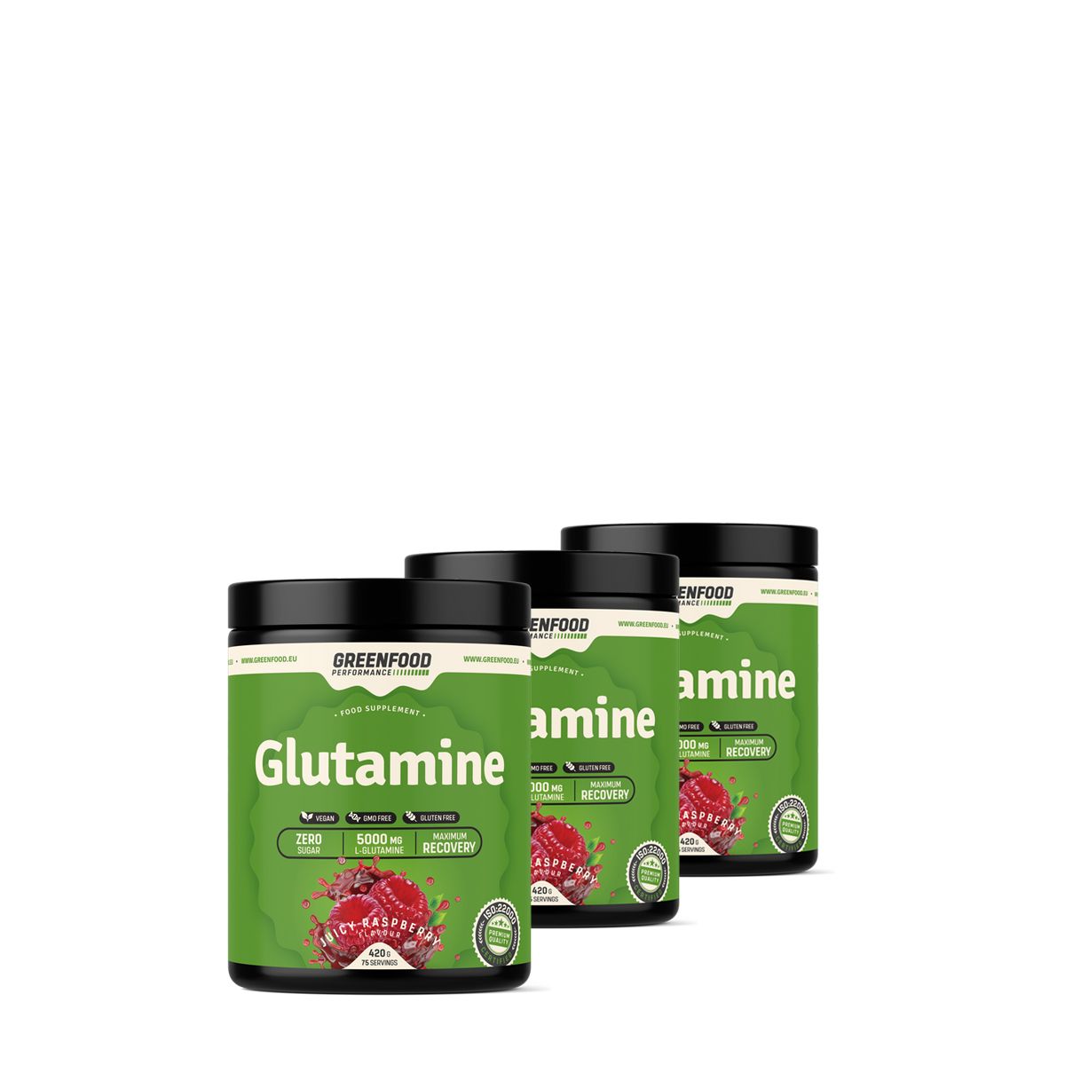 GREENFOOD PERFORMANCE - GLUTAMINE MAXIMUM RECOVERY - GLUTAMIN REGENERÁLÓ ITALPOR - 3x420 G