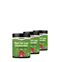 GREENFOOD PERFORMANCE - MEN FAT LOSS ACCELERATOR - ZSÍRÉGETÉST GYORSÍTÓ ITALPOR - 3x420 G