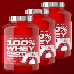 SCITEC NUTRITION - 100% WHEY PROTEIN PROFESSIONAL PROTEIN DRINK - 3 x 2350 G