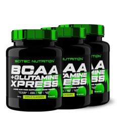 SCITEC NUTRITION - BCAA + GLUTAMINE XPRESS - MEGA DOSE 1:1 RATIO - 3 x 600 G
