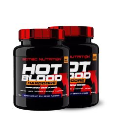 SCITEC NUTRITION - HOT BLOOD HARDCORE - COMPLEX PRE-WORKOUT STIMULANT - 2 x 700 G