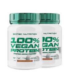 SCITEC NUTRITION - 100% VEGAN PROTEIN - TÖBBKOMPONENSŰ VEGÁN FEHÉRJEPOR - 2 x 1000 G