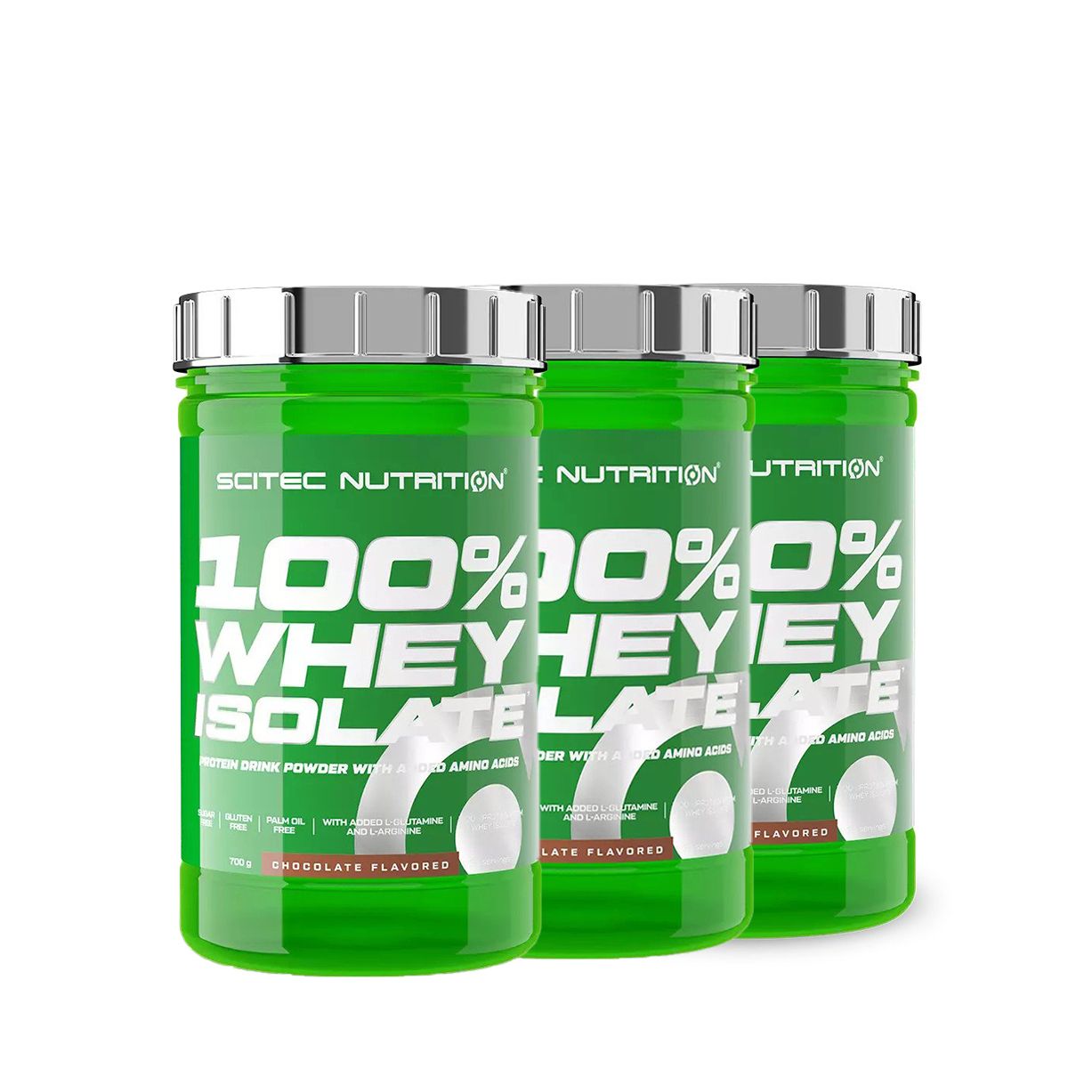 SCITEC NUTRITION - 100% WHEY ISOLATE - 3 x 700 G