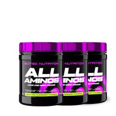 SCITEC NUTRITION - ALL AMINOS - AMINOSAV ITALPOR - 3 x 340 G