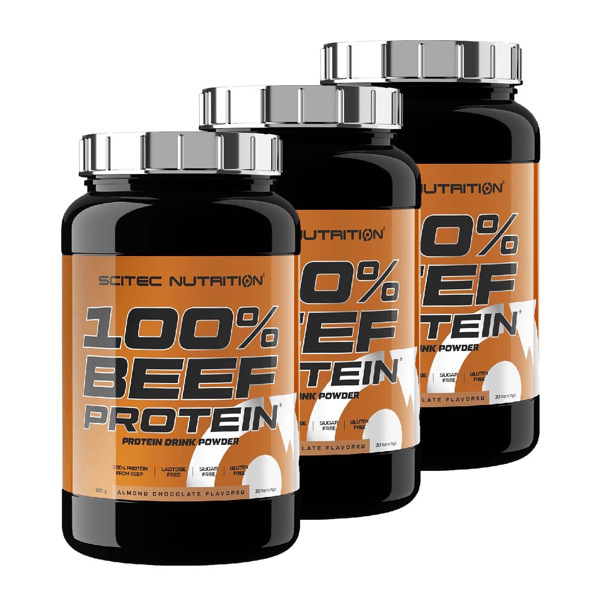 SCITEC NUTRITION - 100% HYDROLYZED BEEF ISOLATE PEPTIDES - 3 x 900 G