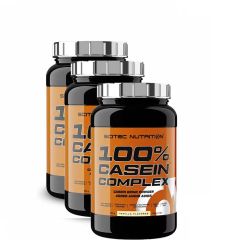 SCITEC NUTRITION - 100% CASEIN COMPLEX - MICELLAR CASEIN BASED CASEIN COMPLEX - 3 x 920 G (HG)