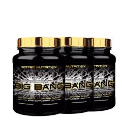 SCITEC NUTRITION - BIG BANG 3.0 - PROFI EDZÉS ELŐTTI STIMULÁNS 54 AKTÍV HATÓANYAGGAL - 3 x 825 G