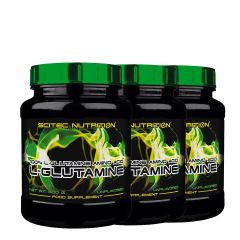SCITEC NUTRITION - L-GLUTAMINE - 100% L-GLUTAMINE AMINO ACID - 3 x 600 G