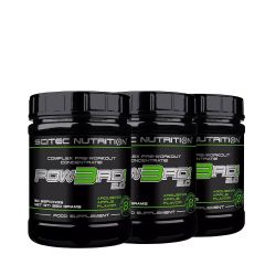 SCITEC NUTRITION - POW3RD! 2.0 - COMPLEX PRE-WORKOUT CONCENTRATE - 3 x 350 G
