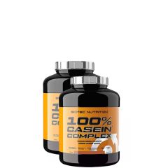 SCITEC NUTRITION - 100% CASEIN COMPLEX - MICELLAR CASEIN BASED CASEIN COMPLEX - 2 x 2350 G (HG)