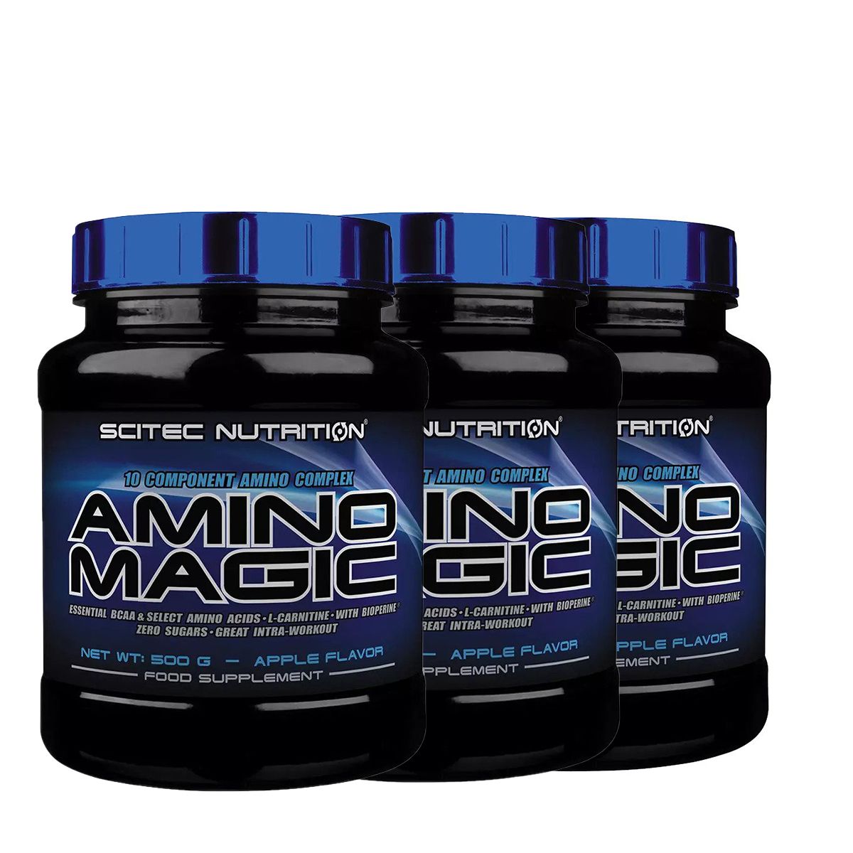 SCITEC NUTRITION - AMINO MAGIC - 10 COMPONENT AMINO COMPLEX - 3 x 500 G