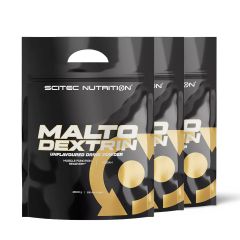 SCITEC NUTRITION - MALTODEXTRIN UNFLAVOURED POWER DRINK - NATÚR - 3 x 2000 G